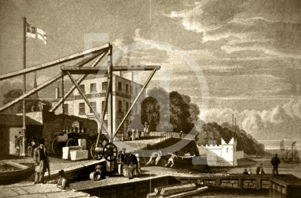 Birkenhead Ferry Quayside in the 1830s